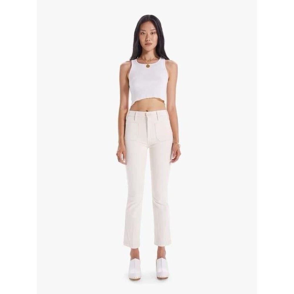 MOTHER superior jeans hustler patch pocket flood act natural size 27